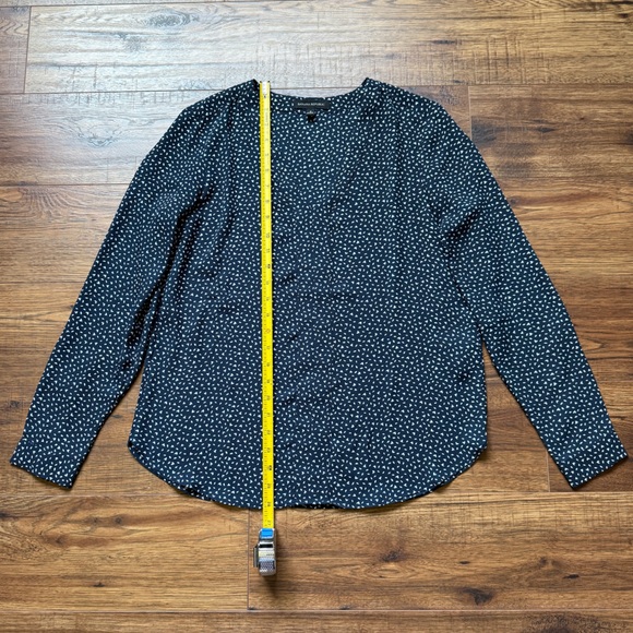 Banana Republic Women's Long Sleeve Polka Dot Bird Print Blouse Size Small - Picture 5 of 9